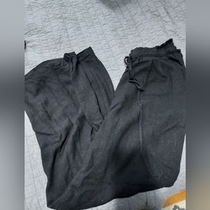 Wide leg linen pants